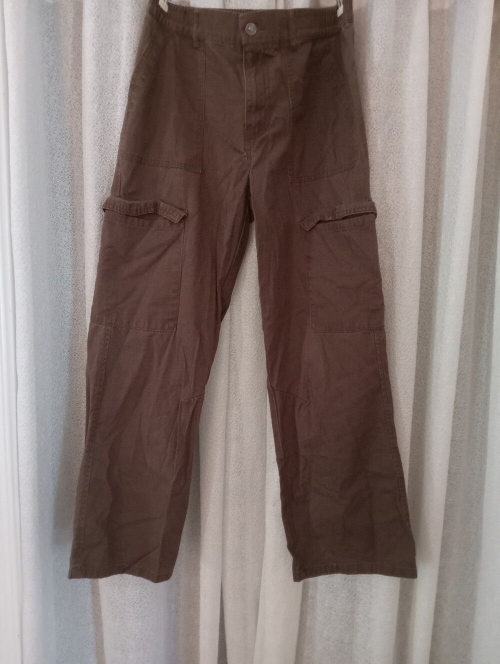 Ambiance Women's Brown Cargo Pants
